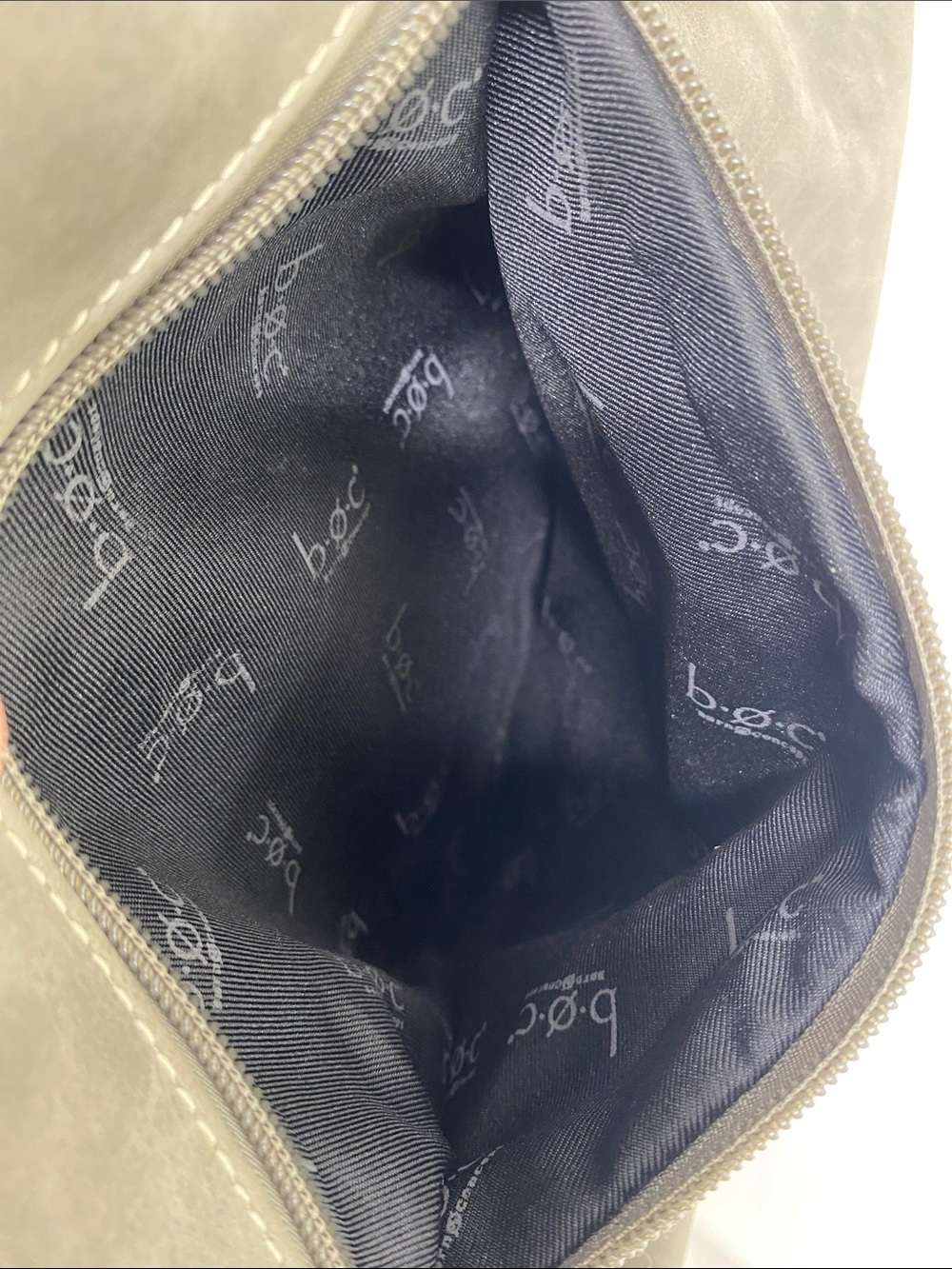 boc Gray Suede-Style hobo Shoulder Crossbody Bag adjustable strap - Picture 9 of 15